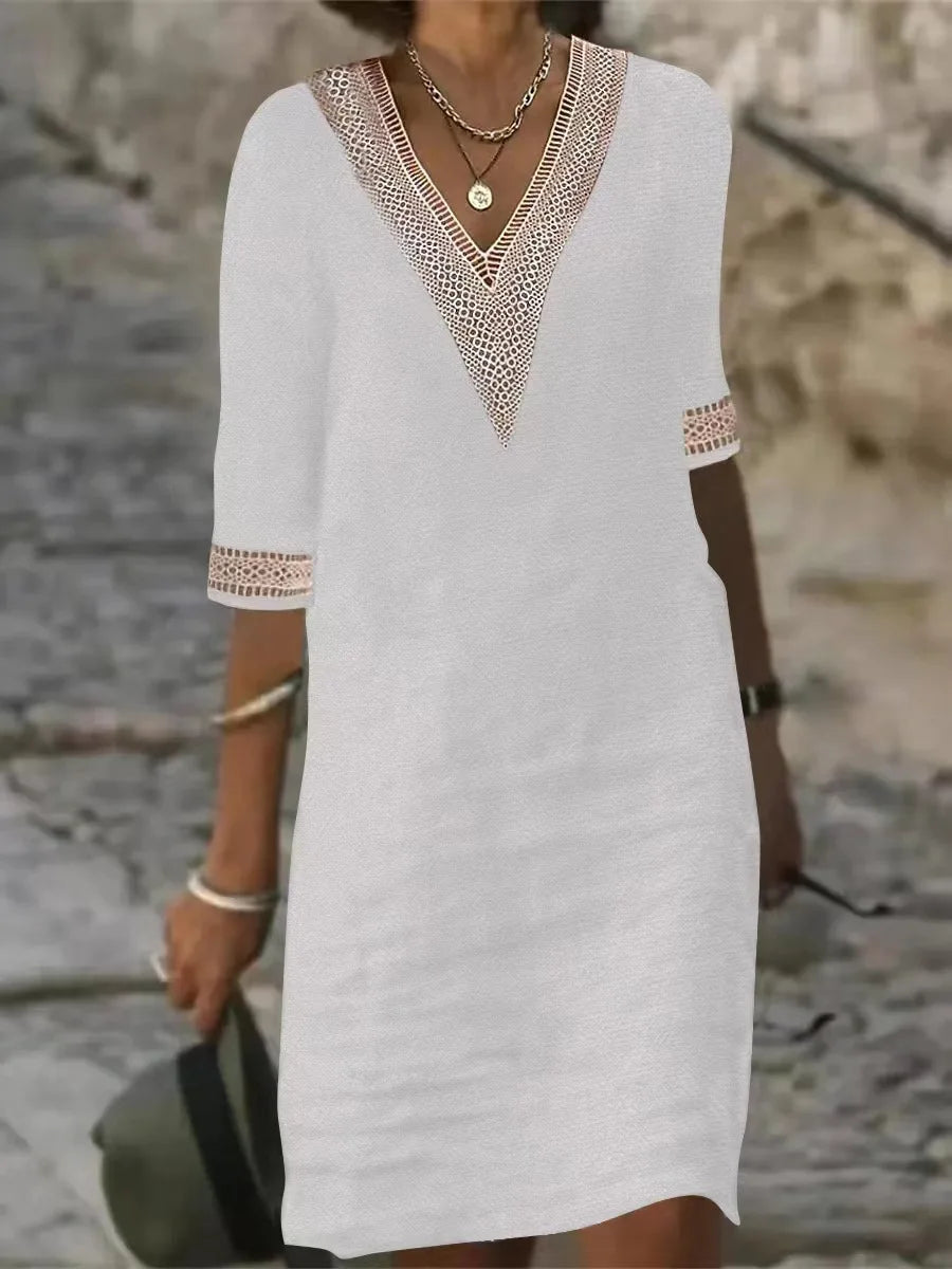 Sukienka etniczna boho | Kolorowy letni wzór