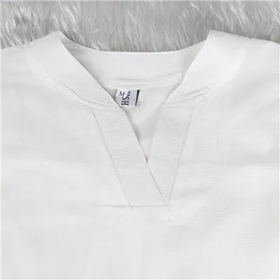 Szyfonowa bluzka do pracy | V-neck z długim rękawem