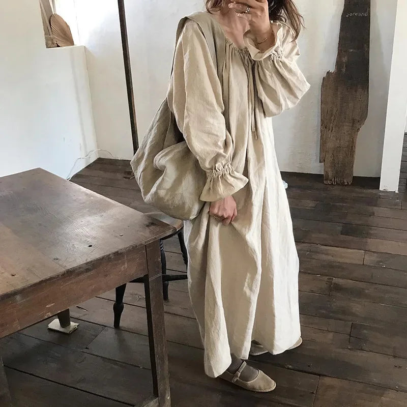 Sukienka lniana Mori vintage | Wyjątkowa i elegancka